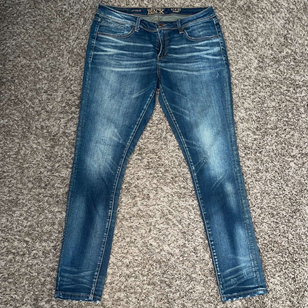 Buckle Black Skinny Jeans